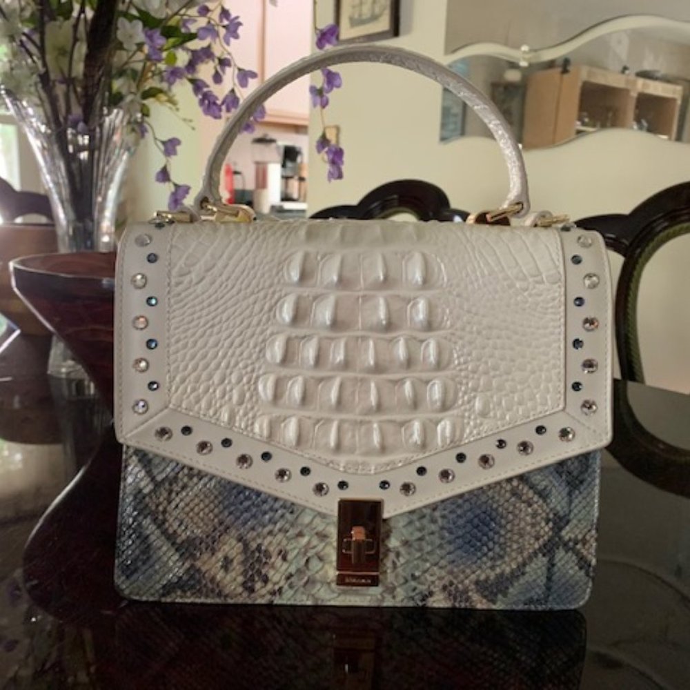Brahmin Mini Francine Python Bag Daydream  NWT       DISCONTINUED     RARE FIND